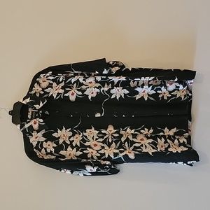 Men's black print Hawaiin Shirt